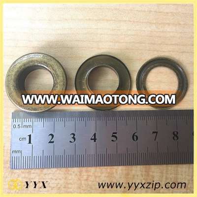 High End Matt black Metal Eyelets Grommets,25mm Flat Eyelets Metal Eyelet for Shoes