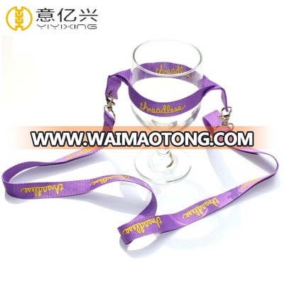 AAAAA Quality Multi Color Beer Wine Glass Holder Lanyard From China