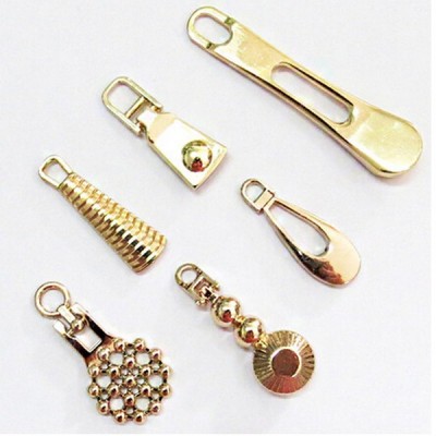 Fashion Design Plating Gold Zipper Pull Tabs